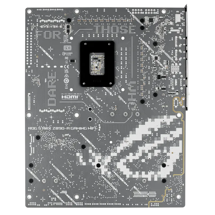 نمای پشت مادربرد ASUS STRIX Z890-A GAMING WIFI